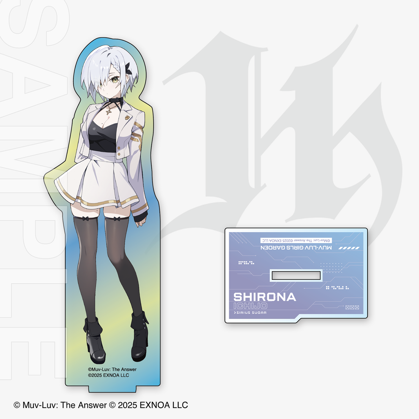 ［C107｜2次販売］『マブラヴ ガールズガーデン』オーロラアクリルスタンド「一条白奈」