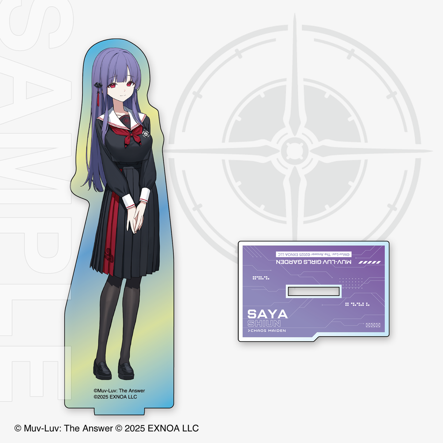 ［C107｜2次販売］『マブラヴ ガールズガーデン』オーロラアクリルスタンド「紫雲沙耶」